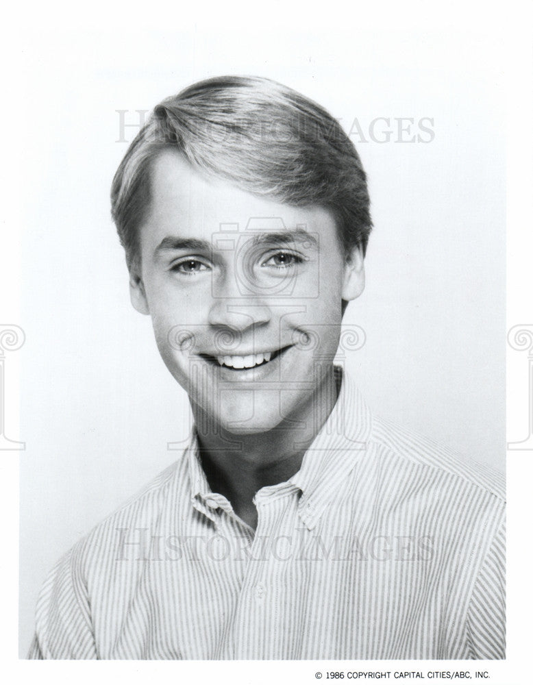 1986 Press Photo Chad Lowe, ABC, Sunday Night Movie - Historic Images