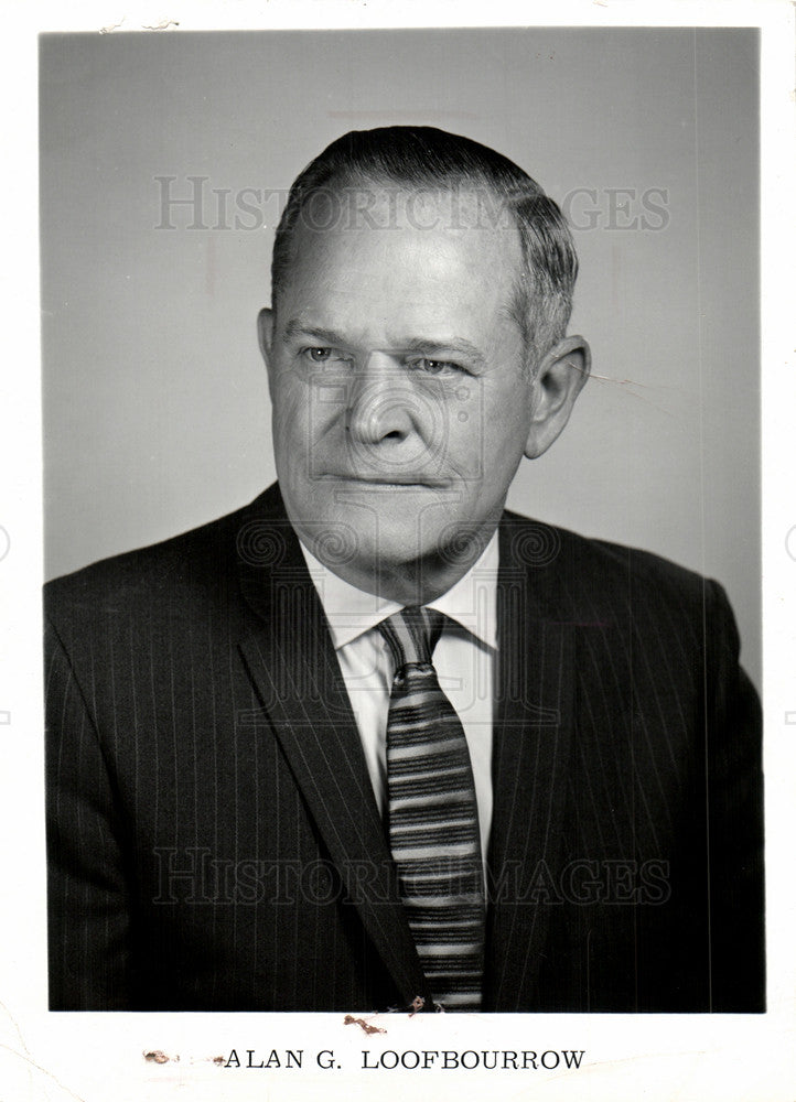 1974 Press Photo Alan G.Loofbourrow  President - Historic Images