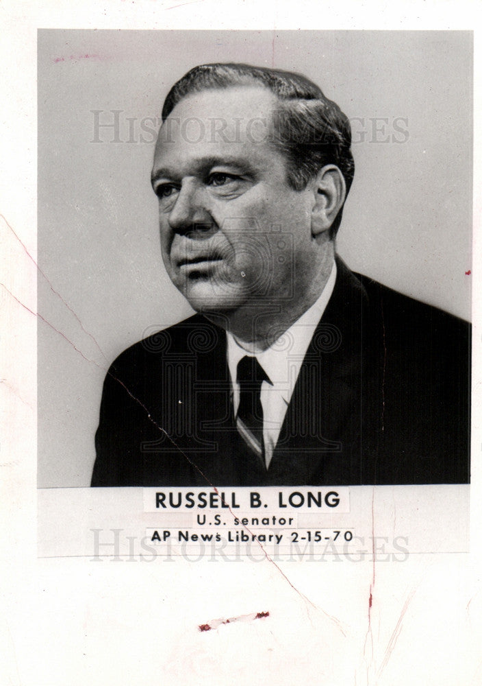 1970 Press Photo Russell B.Long American politician - Historic Images