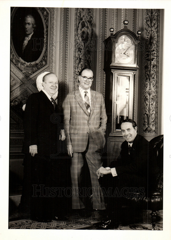 1981 Press Photo Russell long American Democratic - Historic Images