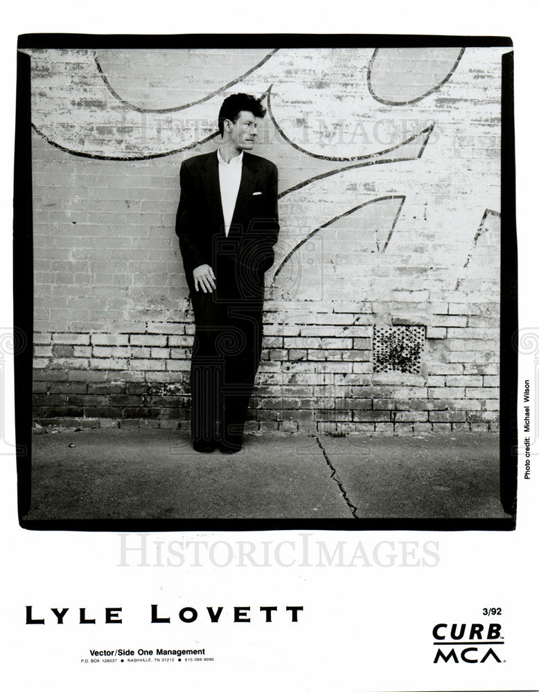 1994 Press Photo Lyle Lovett, Actor, Singer - Historic Images