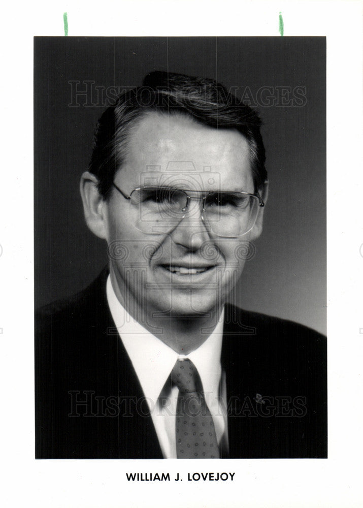1989 Press Photo William J. Lovejoy***GMAC - Historic Images