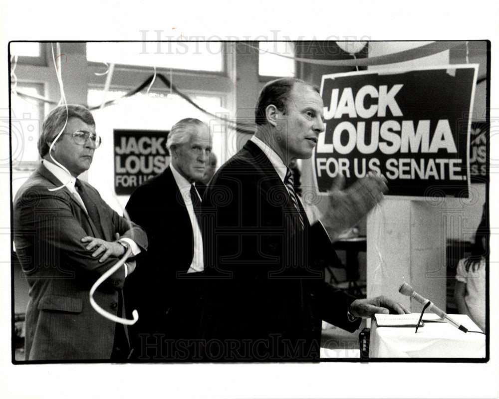 1984 Press Photo Jack Lousma NASA astronaut Republican - Historic Images