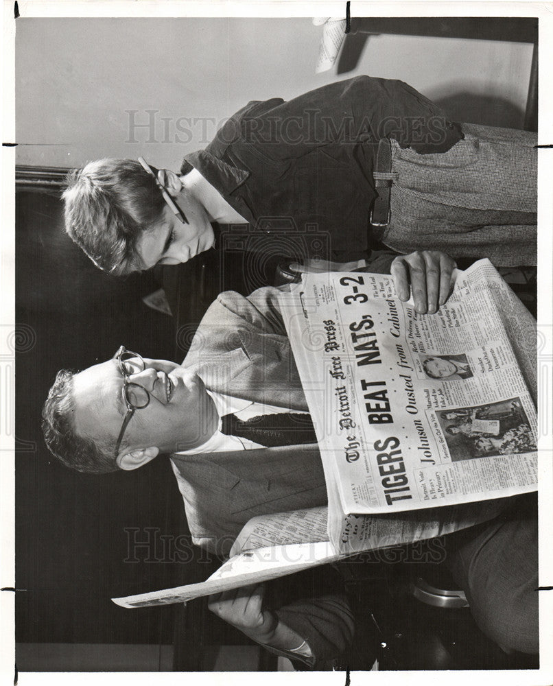 1950 Press Photo Dale Stafford Free Press editor - Historic Images