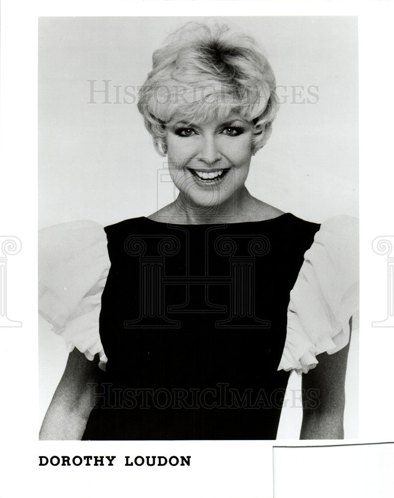 1989 Press Photo Dorothy Loudon Comedy Actress Singer - Historic Images