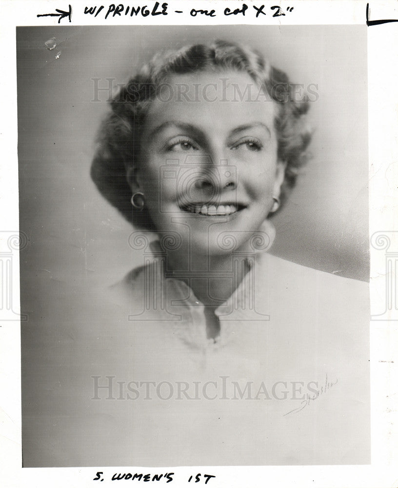 1955 Press Photo Katie Louchheim Democrat Washington - Historic Images