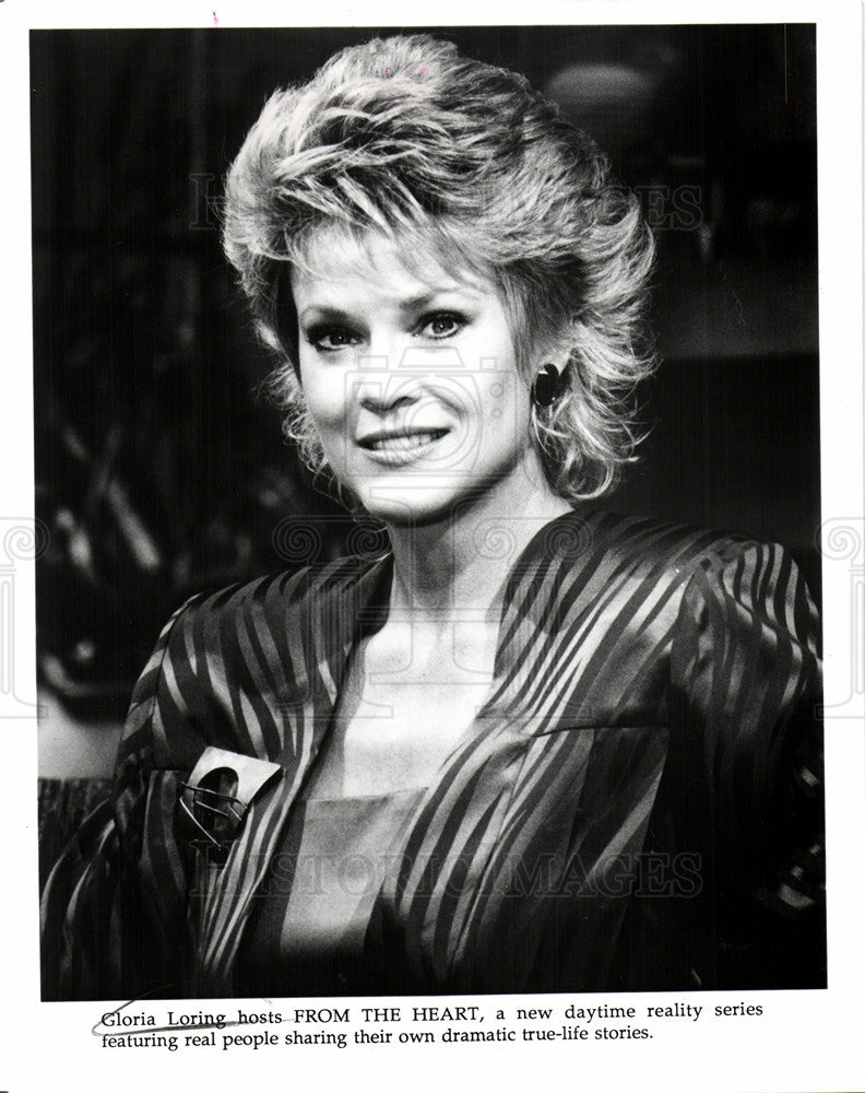 1989 Press Photo Gloria Loring American singer actress - Historic Images