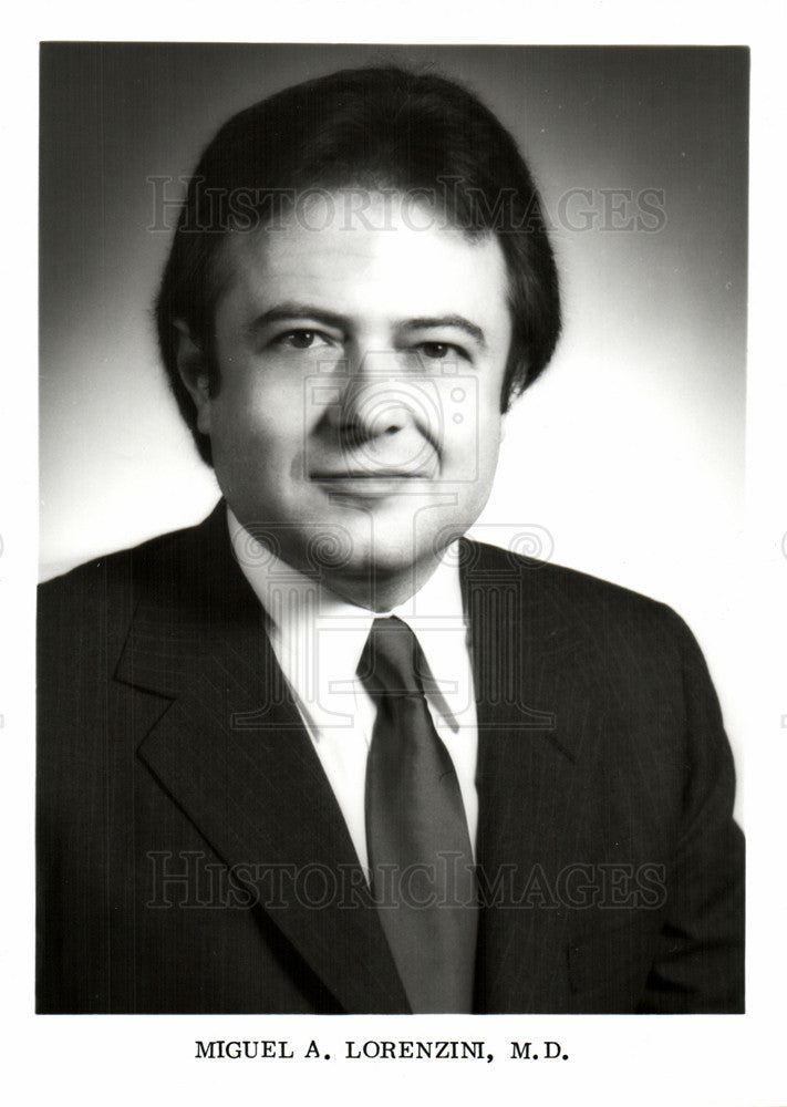 1981 Press Photo MIGUEL A. LORENZINI, M.D. - Historic Images