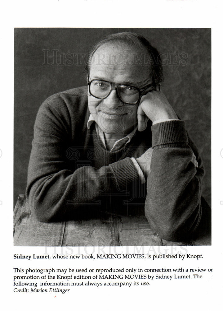 1995 Press Photo Sidney Lumet Making Movies - Historic Images