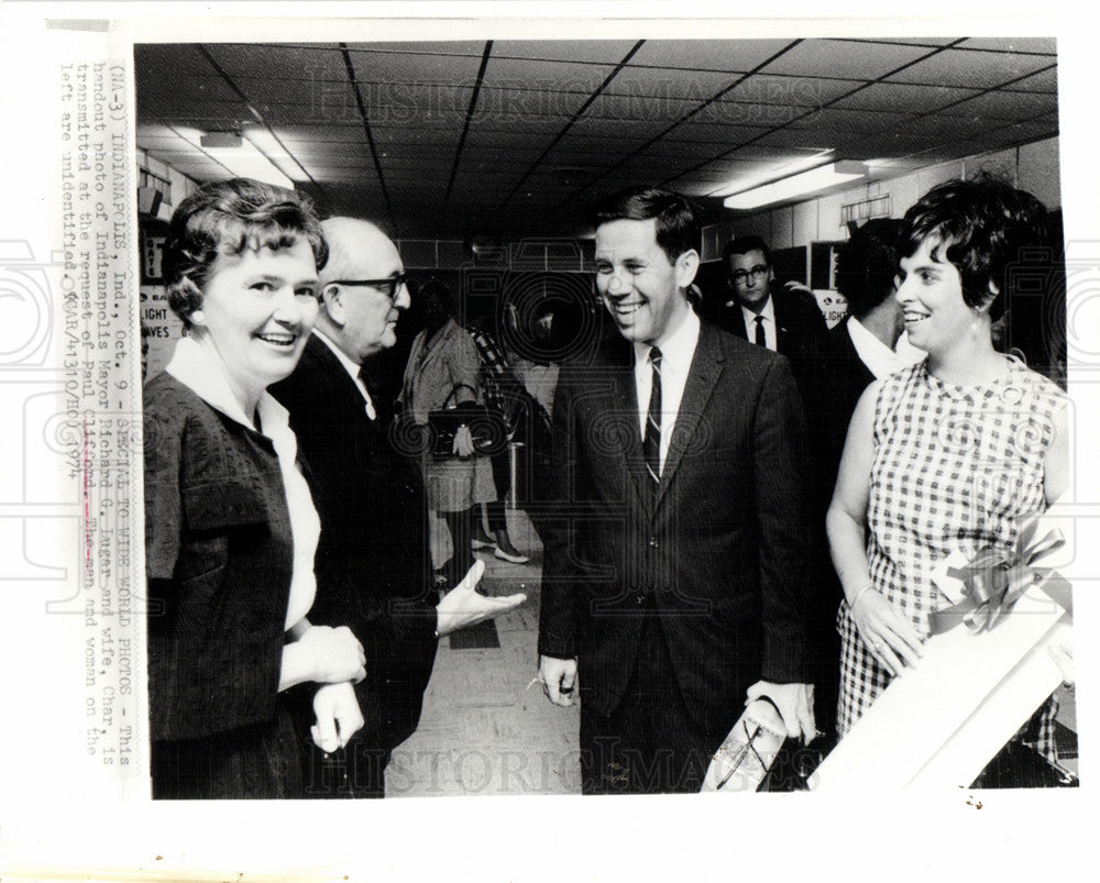 1980 Press Photo Indianapolis Mayor Richard Lugar Char - Historic Images