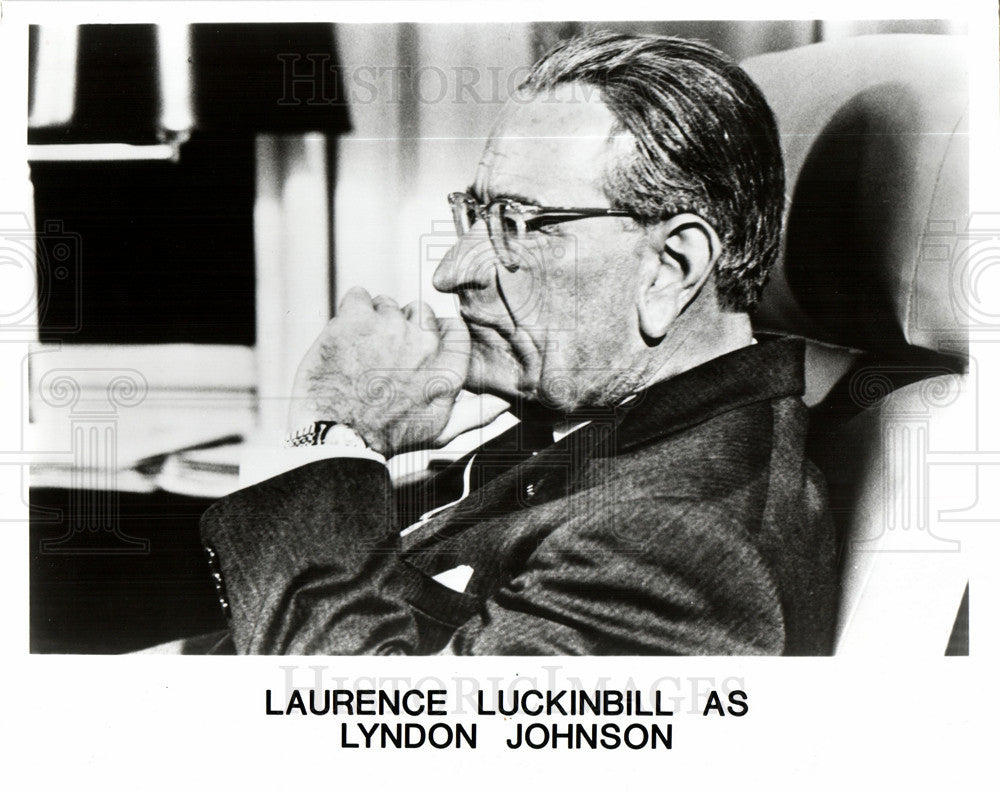 1991 Press Photo Lauarence Luckinbill actor "Lyndon" - Historic Images