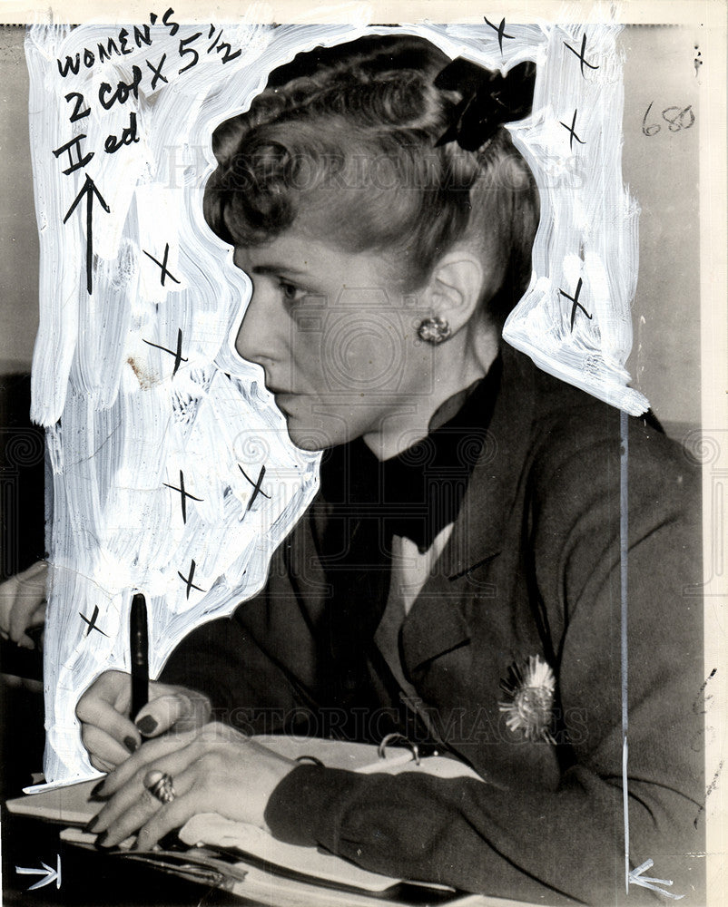 1954 Press Photo Clare Boothe Luce Italian ambassador - Historic Images