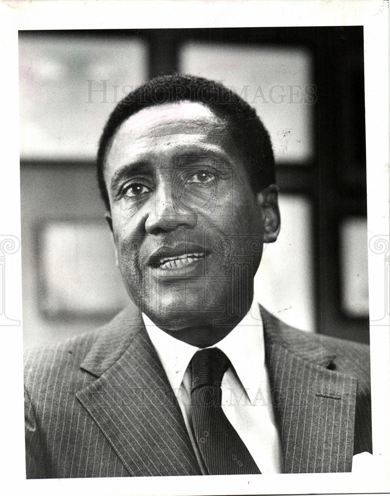 1986 Press Photo William Lucas Wayne County executive - Historic Images