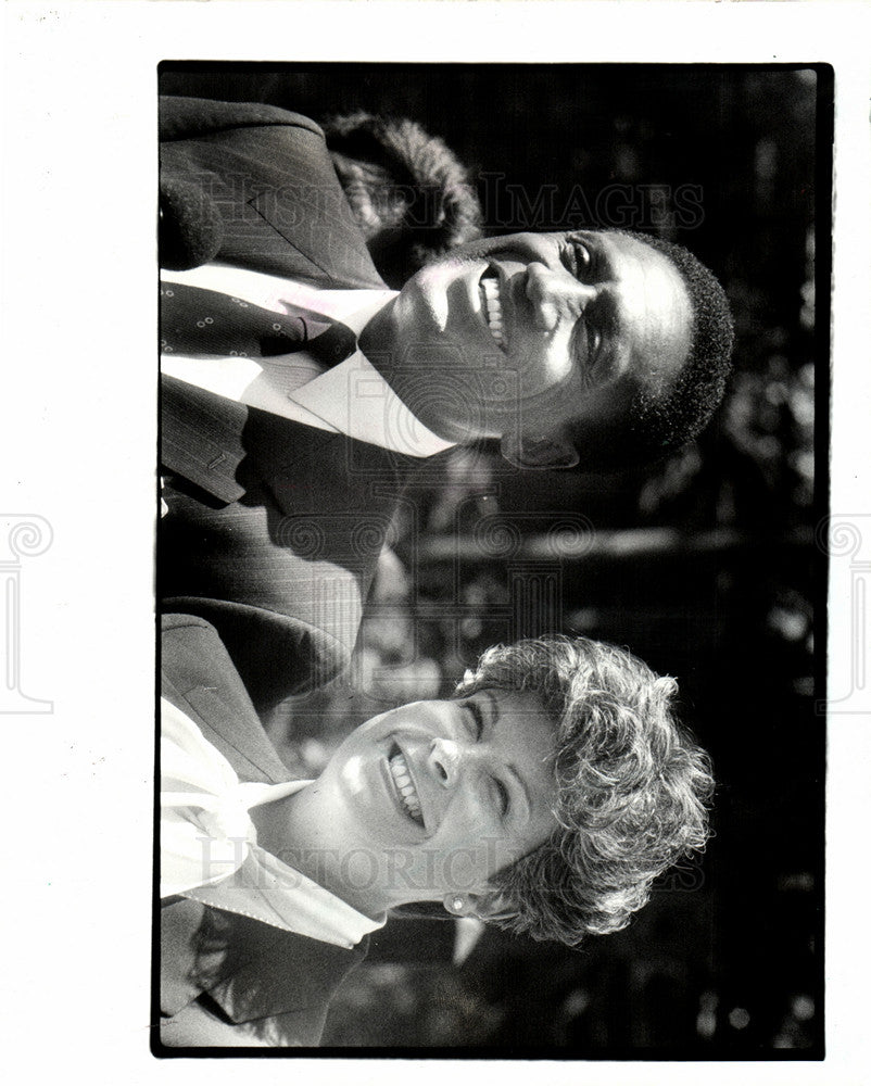 1986 Press Photo William Lucas politician Wayne County - Historic Images