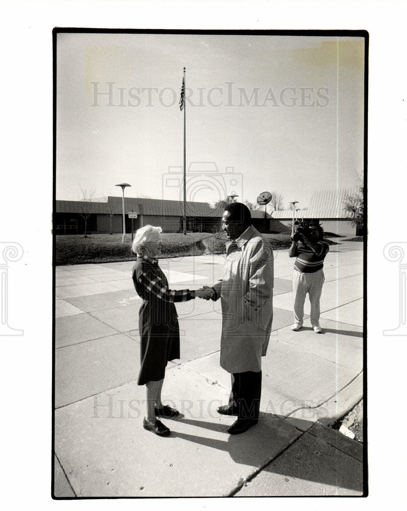 1986 Press Photo William Lucas Republican Michigan - Historic Images