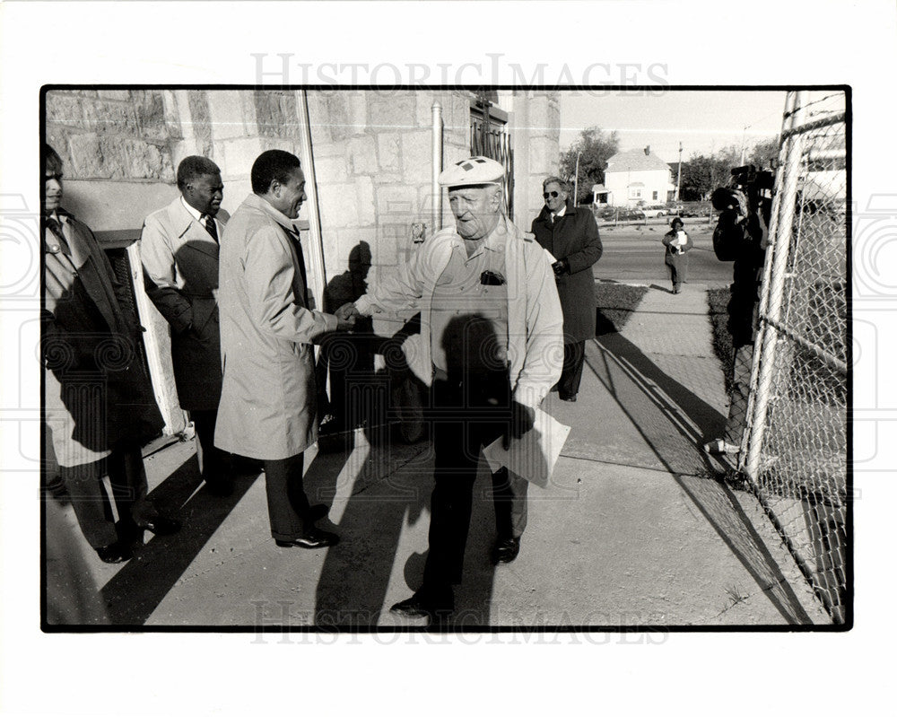 1986 Press Photo William Lucas Wayne County executive - Historic Images