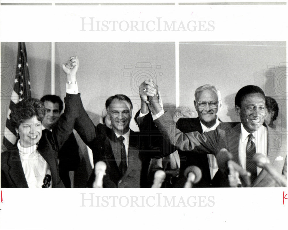 1986 Press Photo William Lucas Wayne County executive - Historic Images