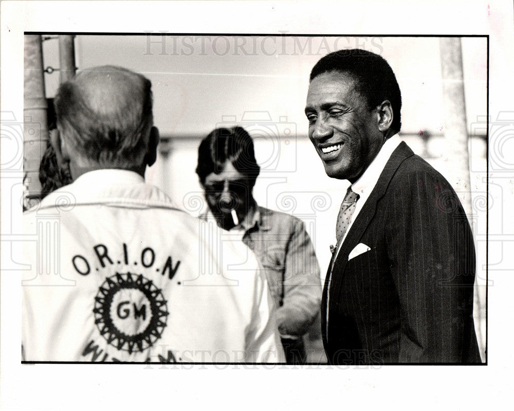 1986 Press Photo William Lucas Wayne County executive - Historic Images