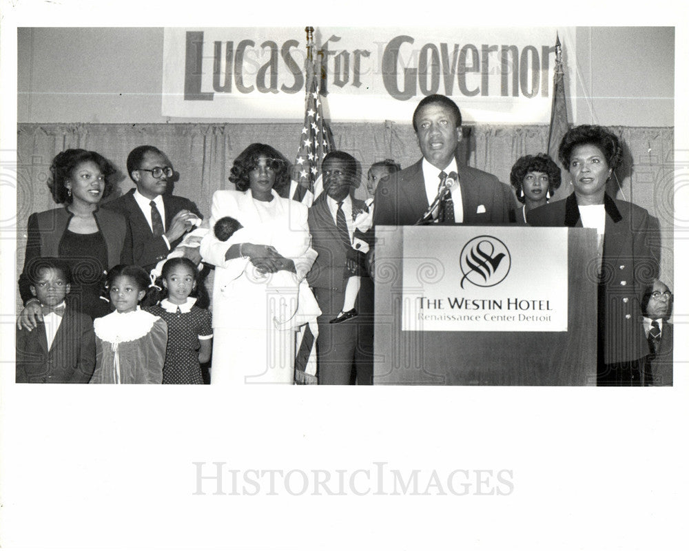 1986 Press Photo William Lucas politician and lawyer - Historic Images