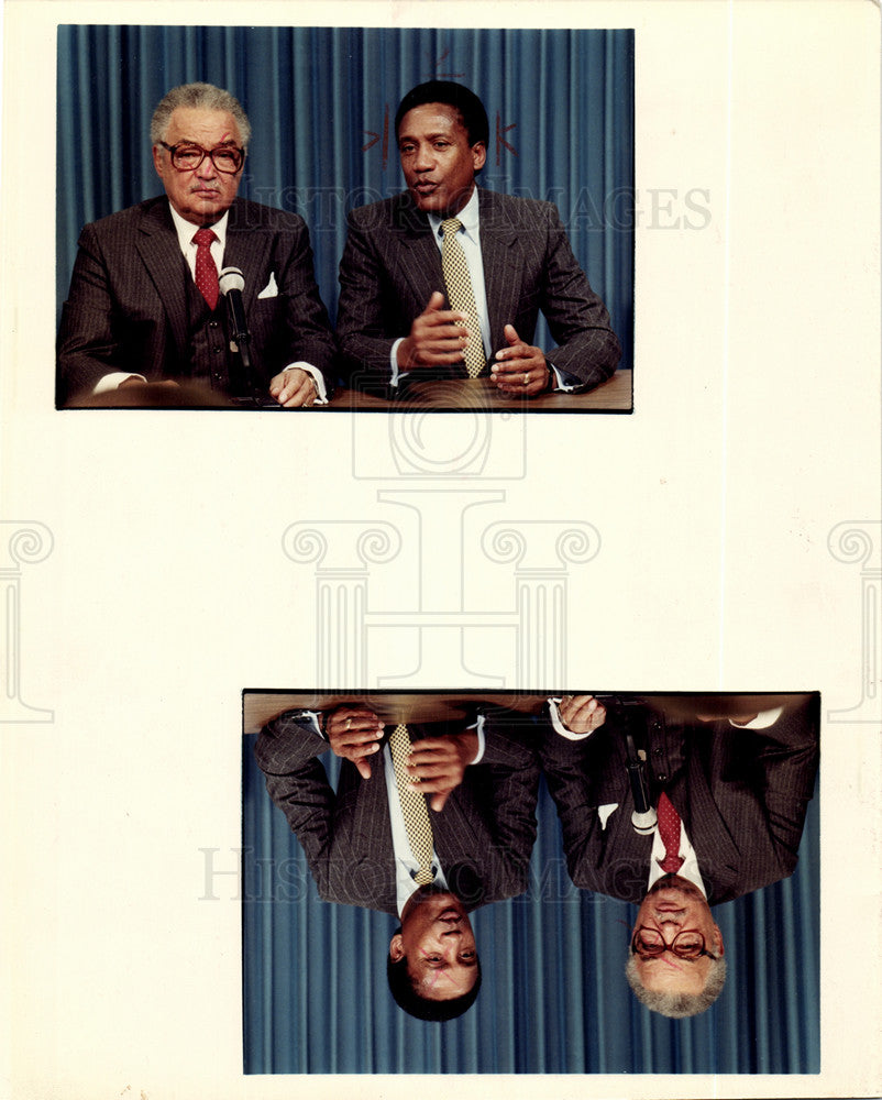 1985 Press Photo William Lucas  Republican Michigan - Historic Images