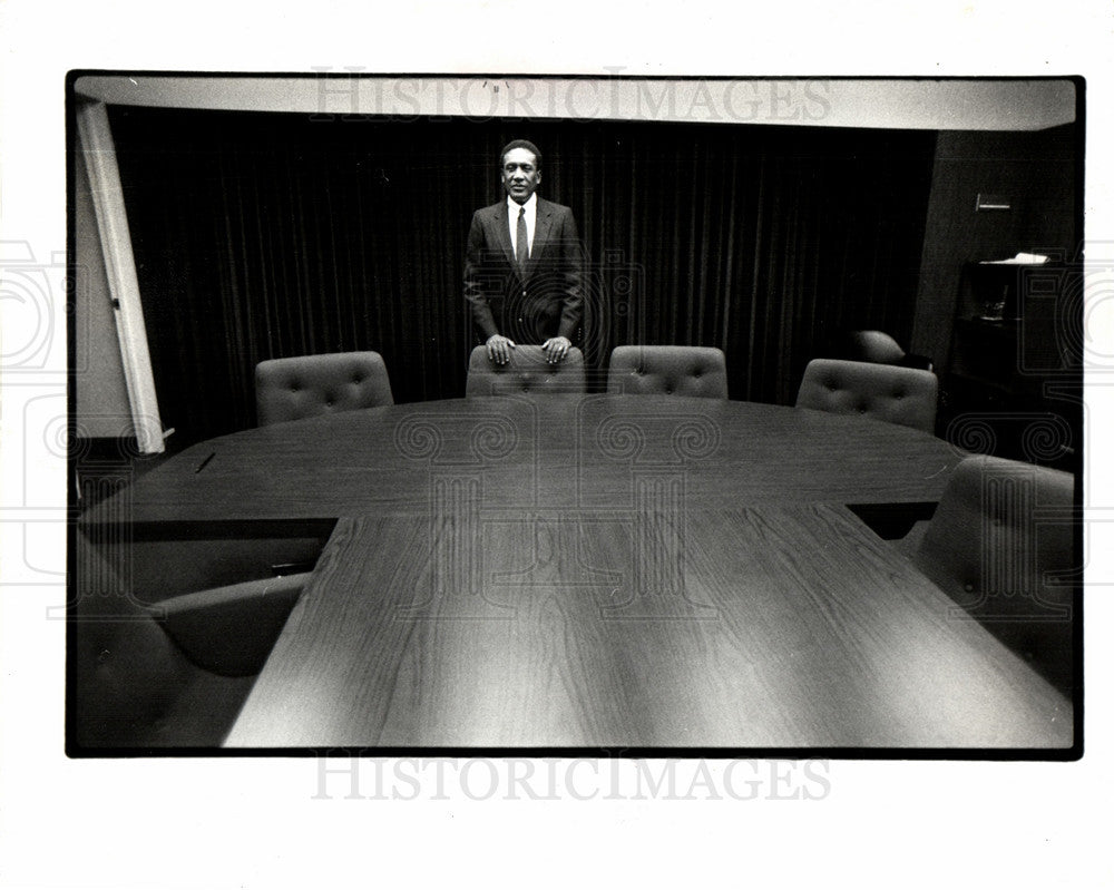 1984 Press Photo William Lucas Wayne County executive - Historic Images