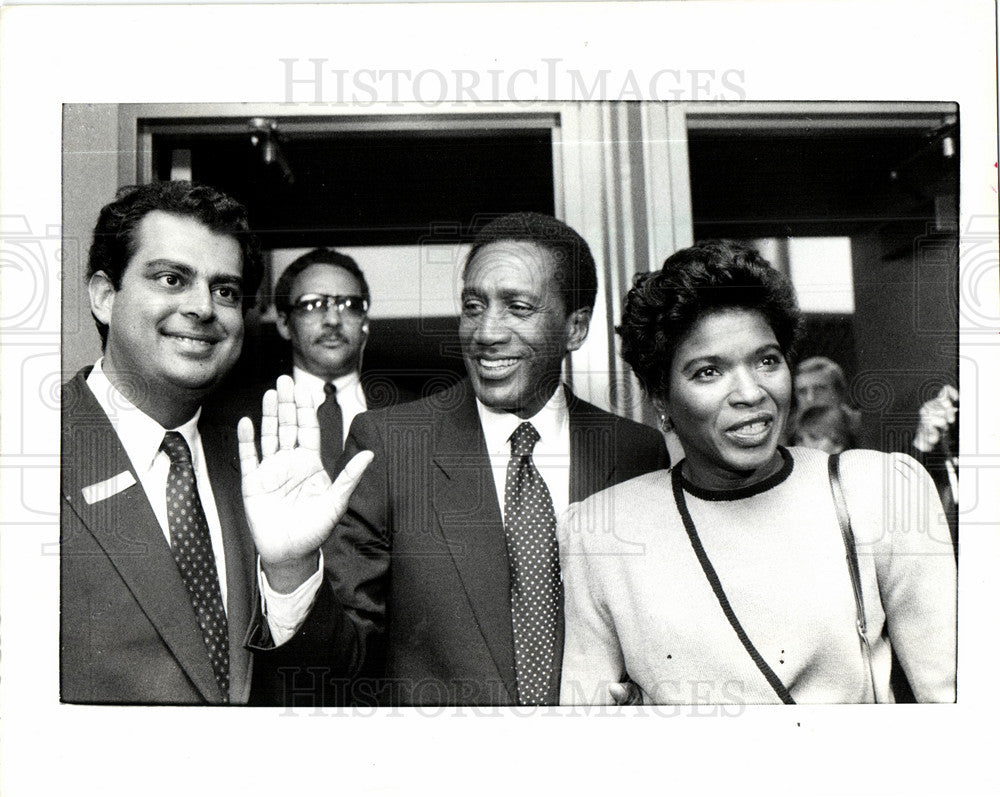 1985 Press Photo William Lucas Wayne County executive - Historic Images