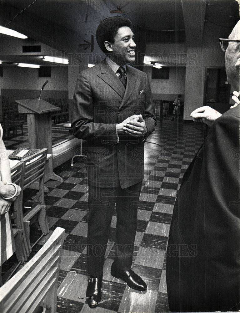 1970 Press Photo Lucas Wayne County Detroit Sheriff - Historic Images