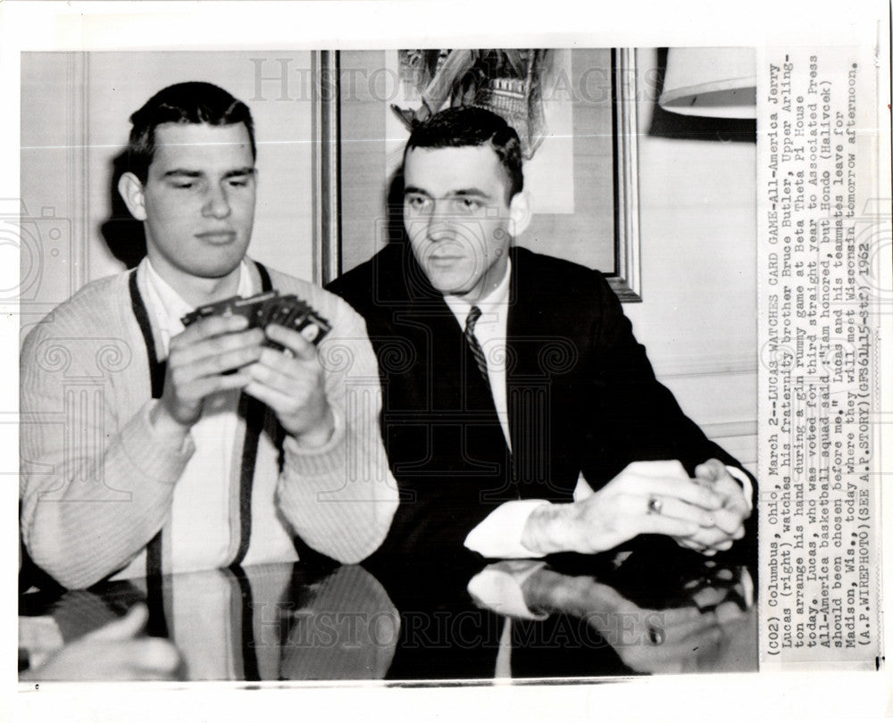 1962 Press Photo Jerry Lucas Bruce Butler basketball - Historic Images