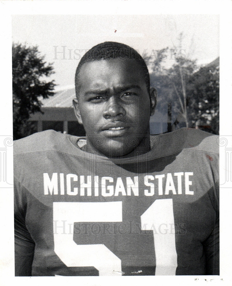 1965 Press Photo Harold Lucas Michigan State Football - Historic Images