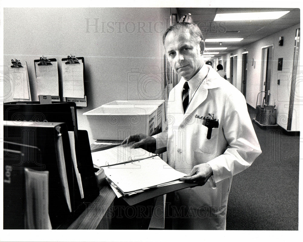 1987 Press Photo Elliot Luby Southfield psychiatrist - Historic Images