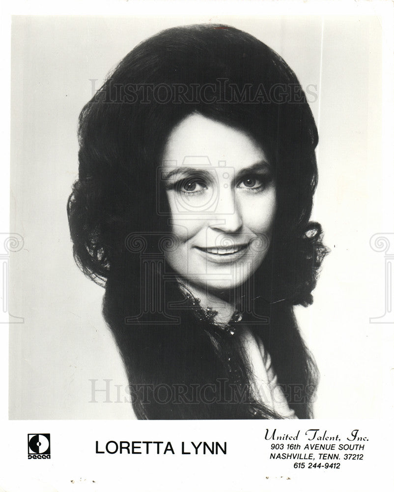 Press Photo LORETTA LYNN, Country Fair Roudup - Historic Images