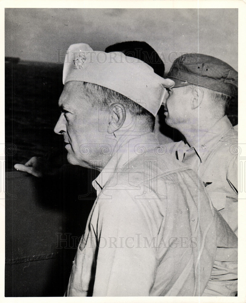 1945 Press Photo Admiral John S McCain WW Baker - Historic Images