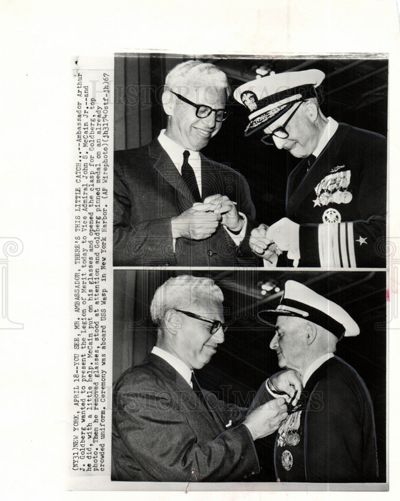 1967 Press Photo John Sidney McCain Jr.US Navy admiral. - Historic Images