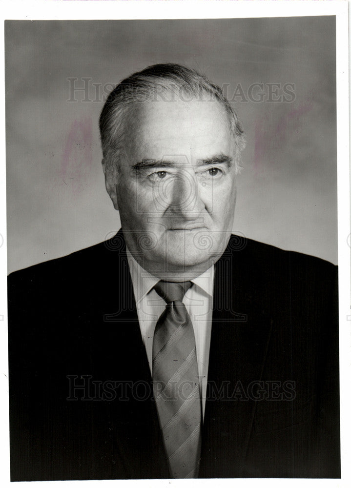 1987 Press Photo John McCabe Michigan Blue Cross Shield - Historic Images