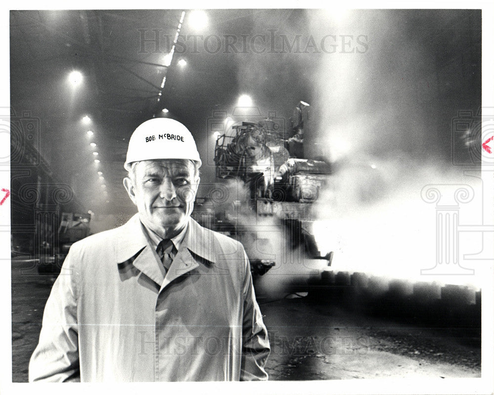 1981 Press Photo Great Lakes Steel Robert McBride - Historic Images