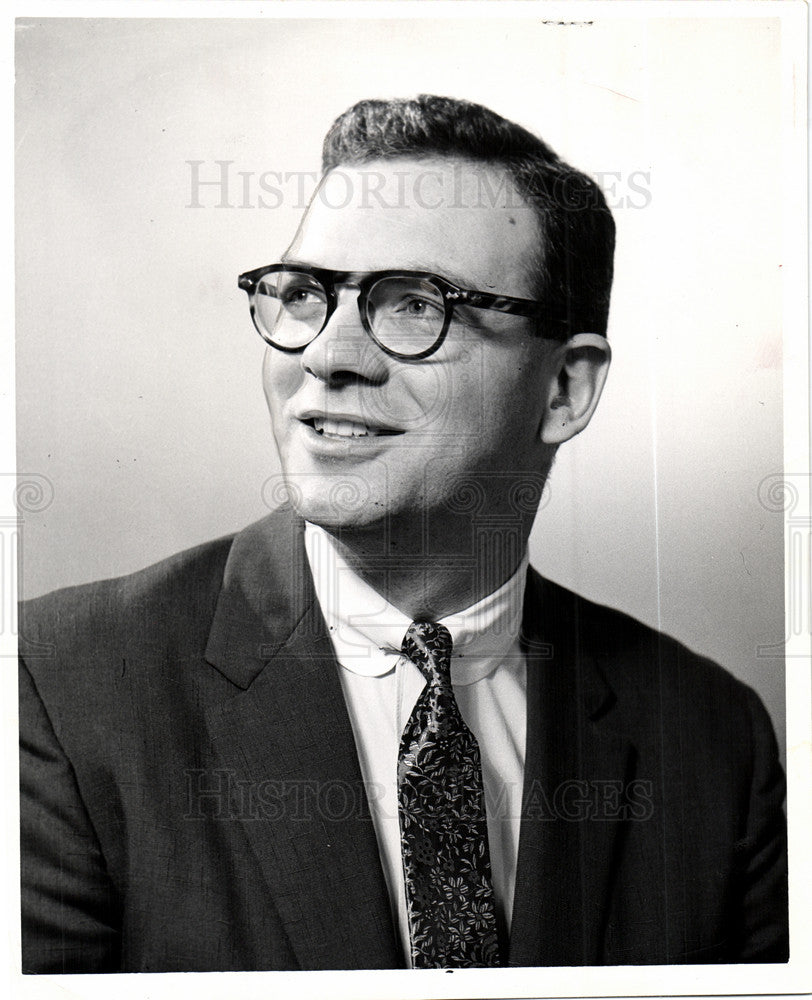 1961 Press Photo Robert J. McBride, Program Director - Historic Images