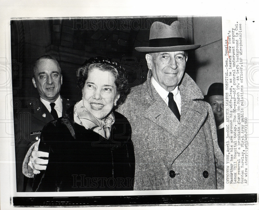 1960 Press Photo Douglas MacArthur Army General - Historic Images