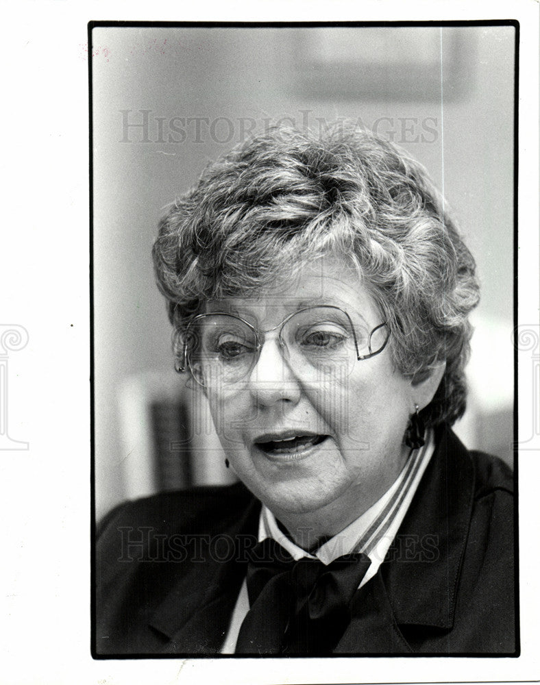 1985 Press Photo Beverly McAnally Romulus mayor - Historic Images