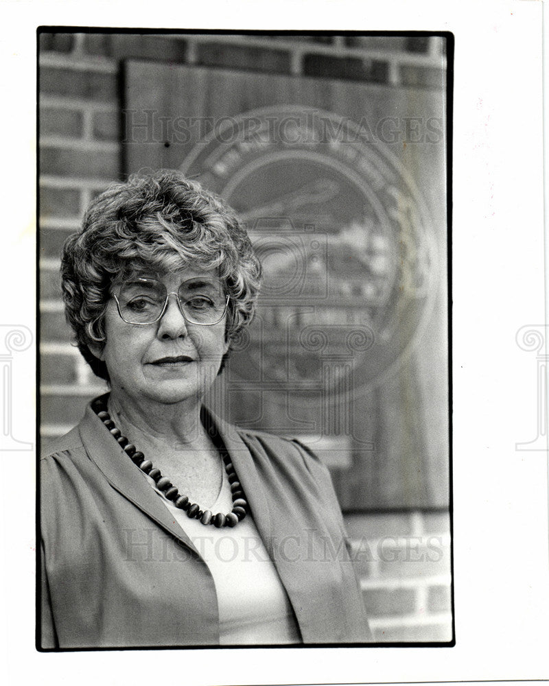 1984 Press Photo Beverly McAnally mayor Romulus - Historic Images