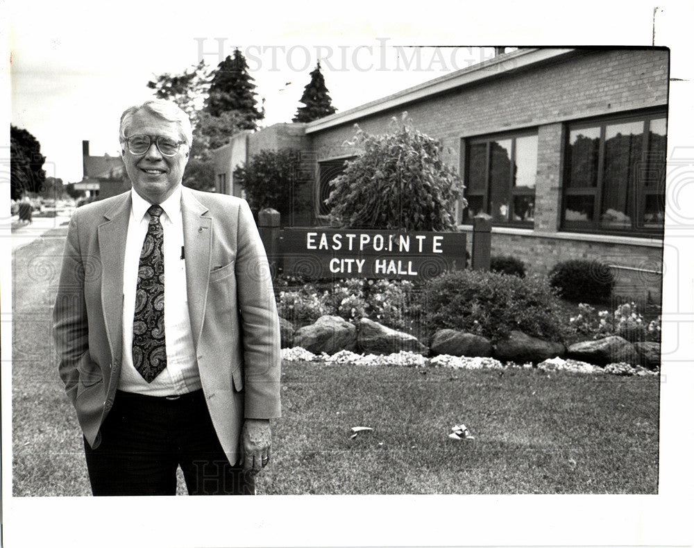 1992 Press Photo Wesley McAlister Detroit Eastpointe - Historic Images