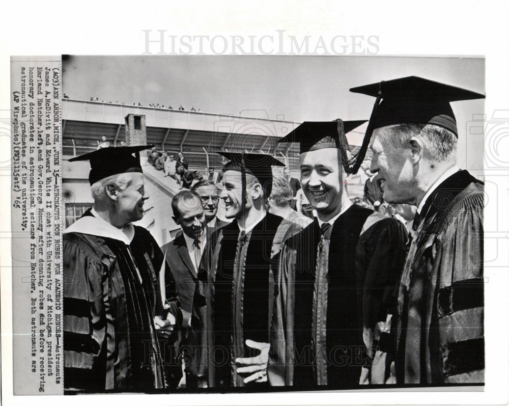 1966 Press Photo McDivitt Edward White Harland Hatcher - Historic Images