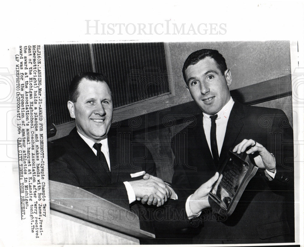 1964 Press Photo Award For Mcdermott - Historic Images