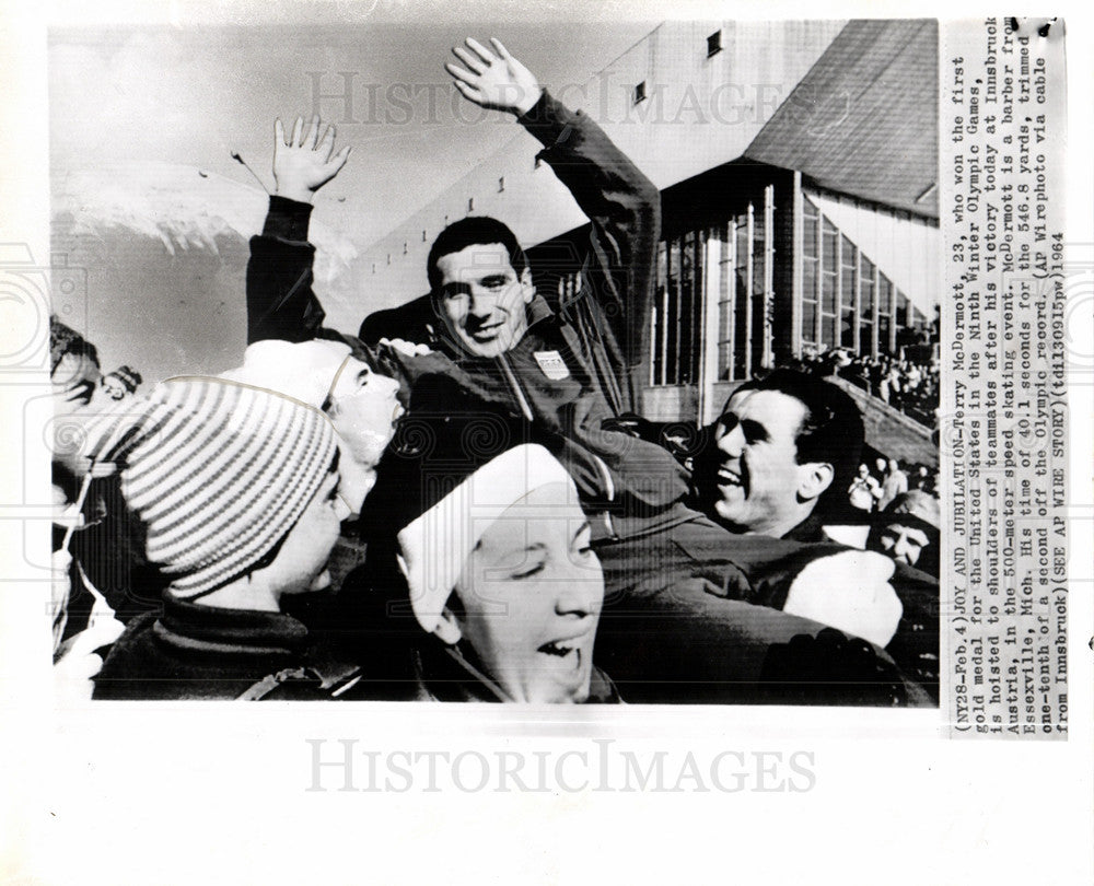 1964 Press Photo McDermott, won the first gold medal - Historic Images