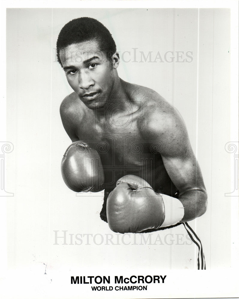 1986 Press Photo Milton McCrory Boxer Welterweight 147l - Historic Images