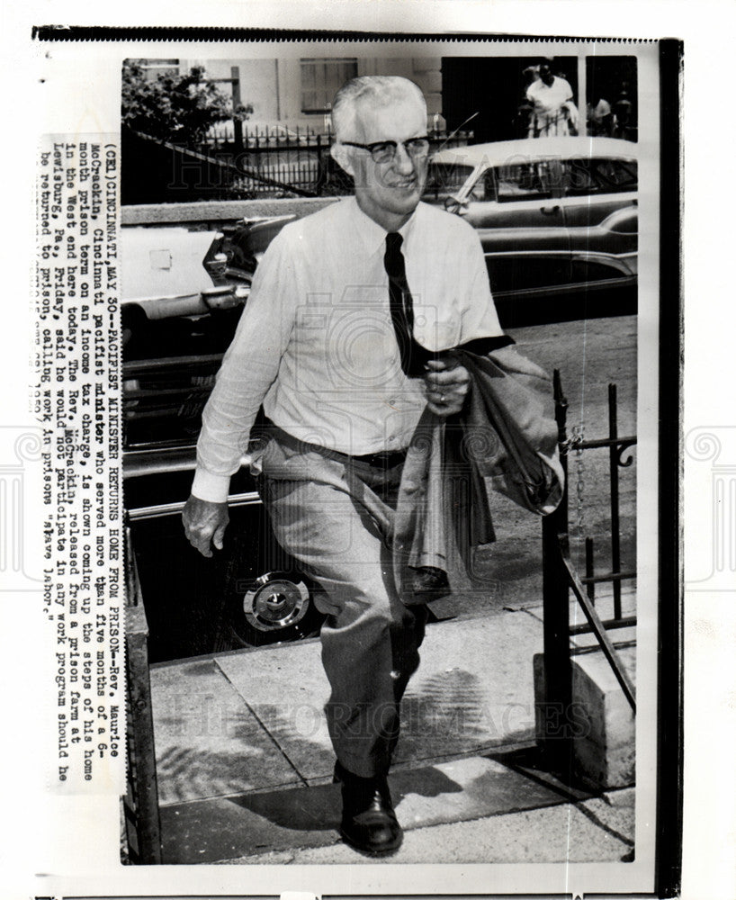 1959 Press Photo McCrackin Presbyterian minister - Historic Images