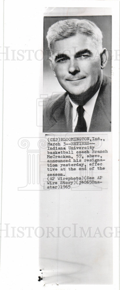 1965 Press Photo Indiana University Branch McCracken - Historic Images