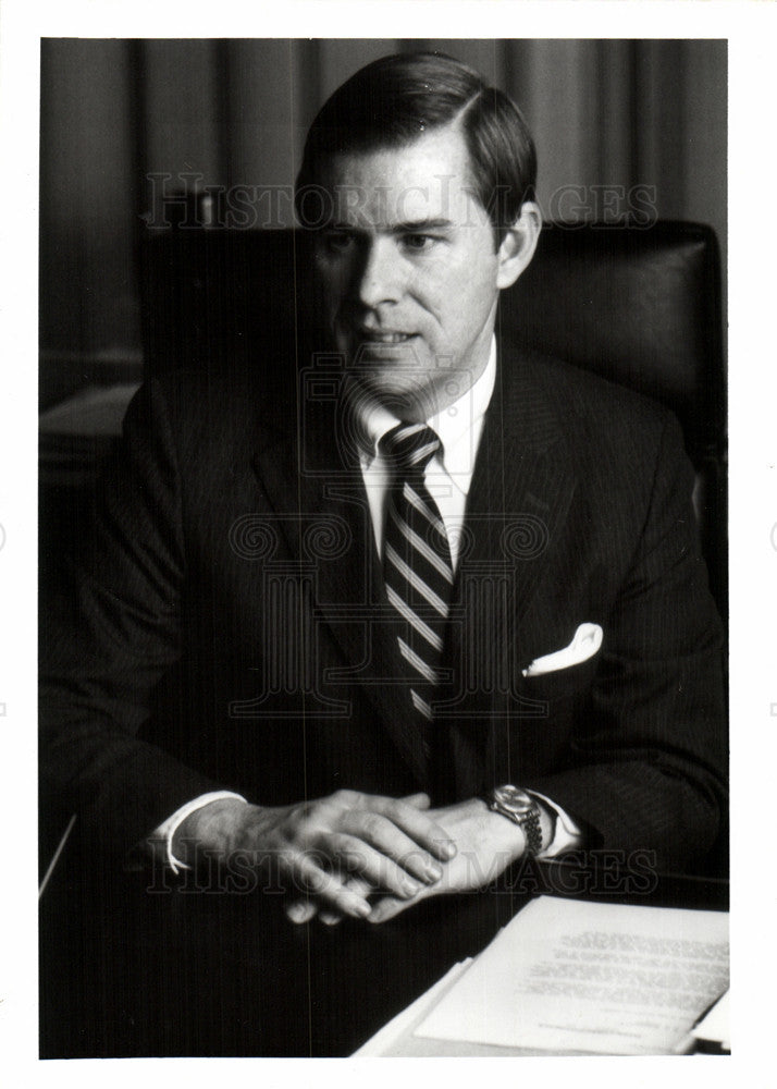 1985 Press Photo William McCormick CMS Energy CEO - Historic Images