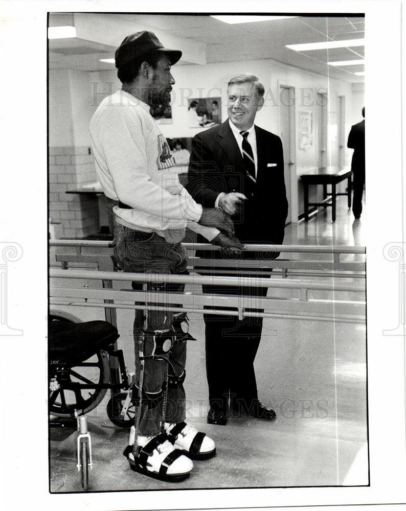 1991 Press Photo William McCormick Jr Alphonso Williams - Historic Images