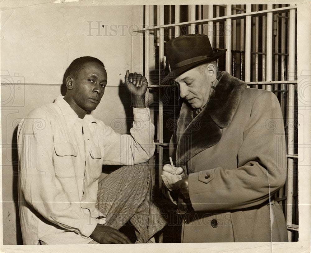 1953 Press Photo Willie Calloway Jail  Ken McCormick - Historic Images