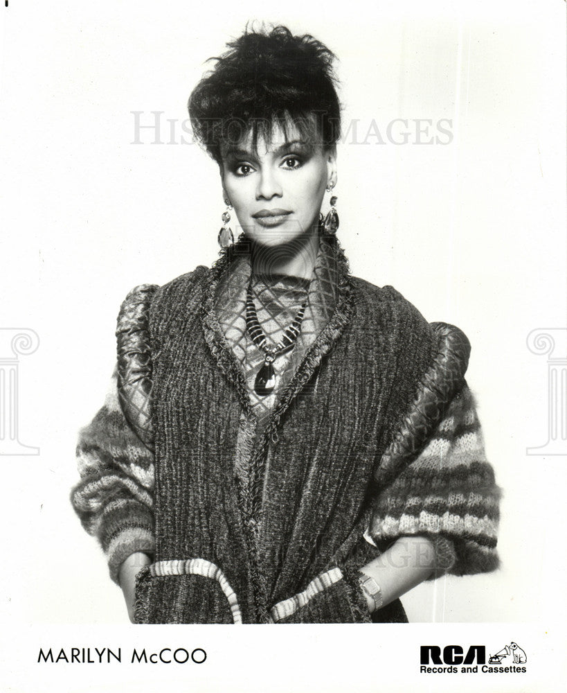 1985 Press Photo Marilyn McCoo American singer actress - Historic Images